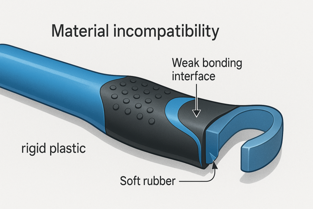 two shot molding bonding issues