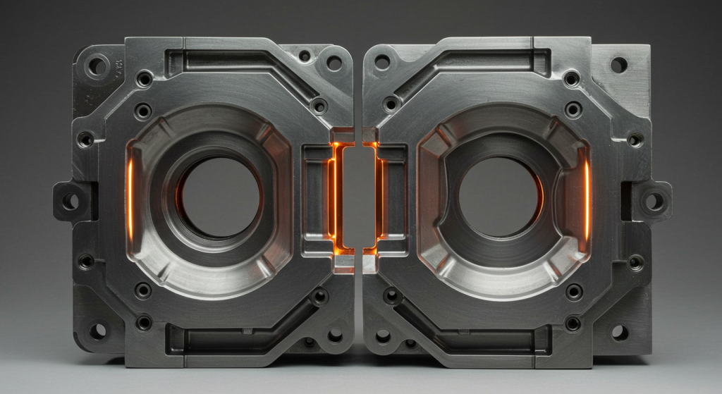 automotive dual-material component mold