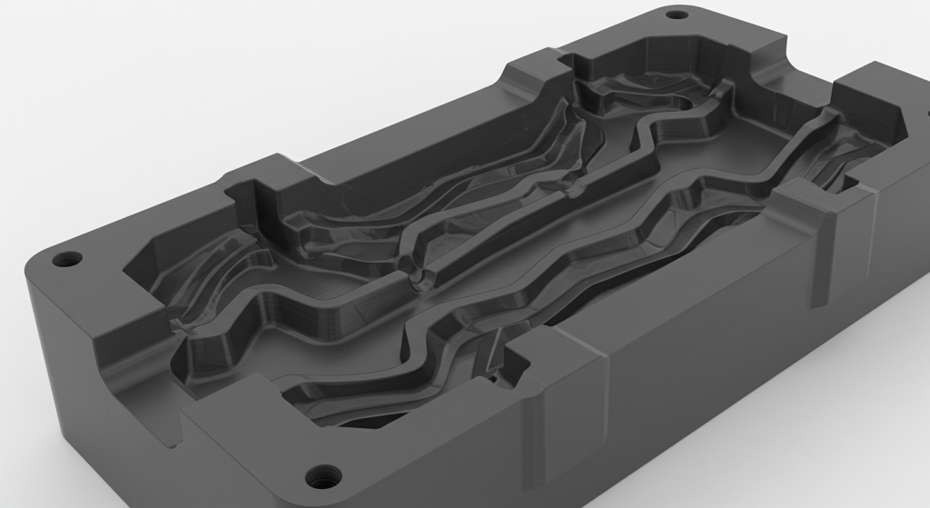 molding for ergonomic soft-touch grips