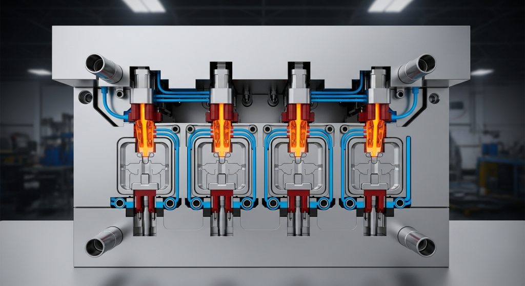 multi-cavity injection mould