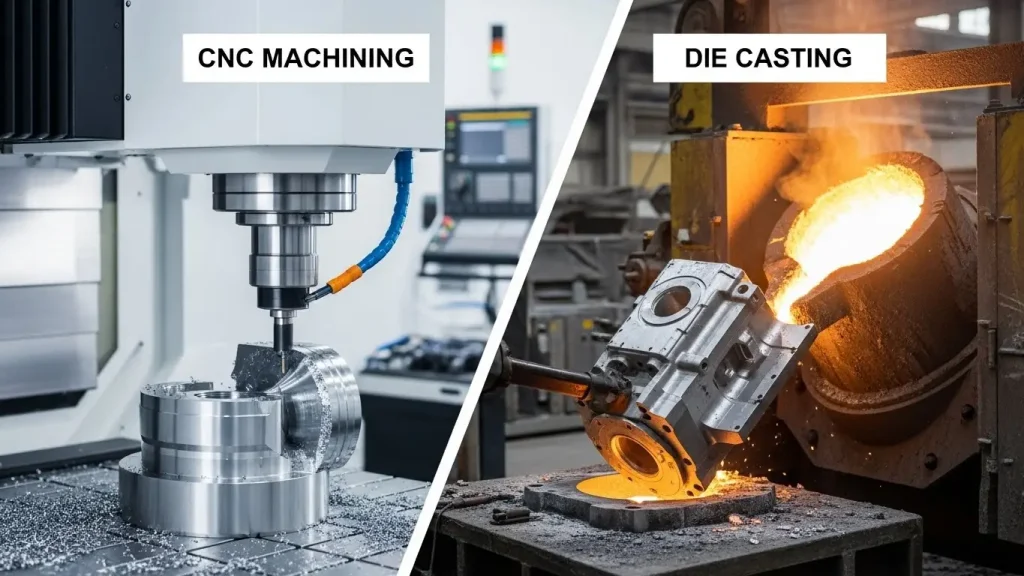 CNC Machining vs Die Casting