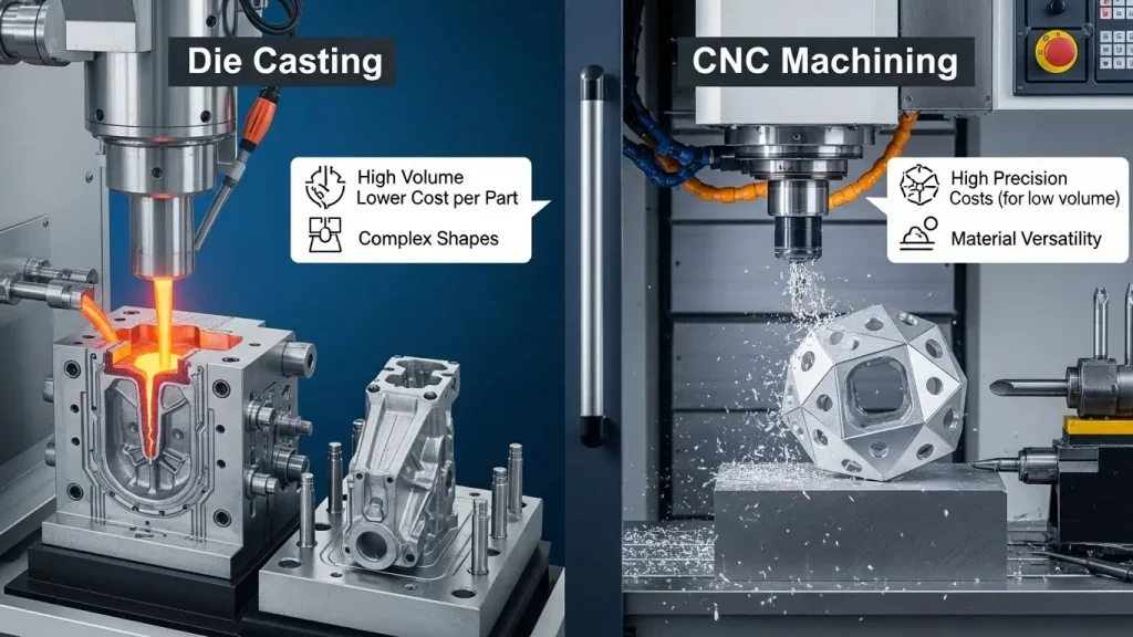 Die Casting vs CNC Machining
