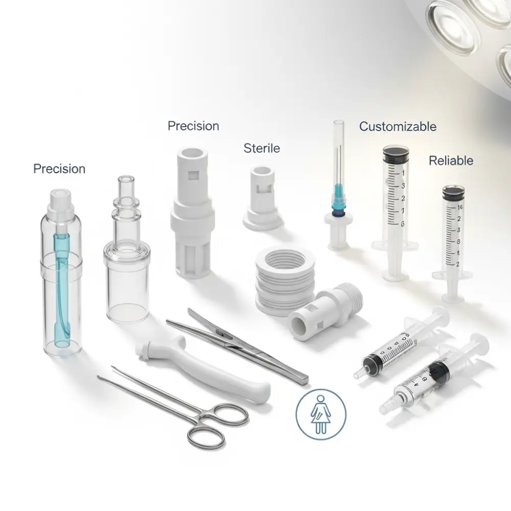 Sterilizable plastic parts