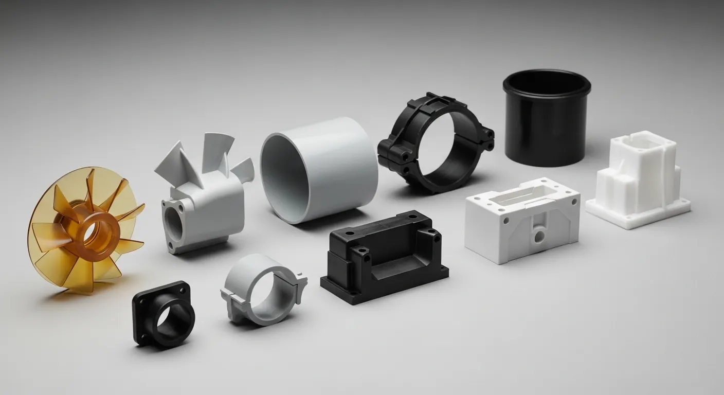 Spacecraft plastic assemblies