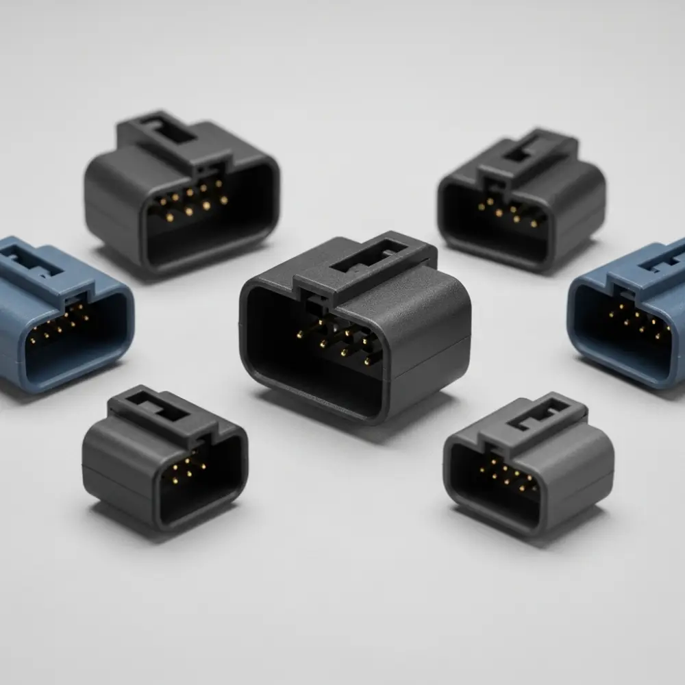 Injection molded connectors
