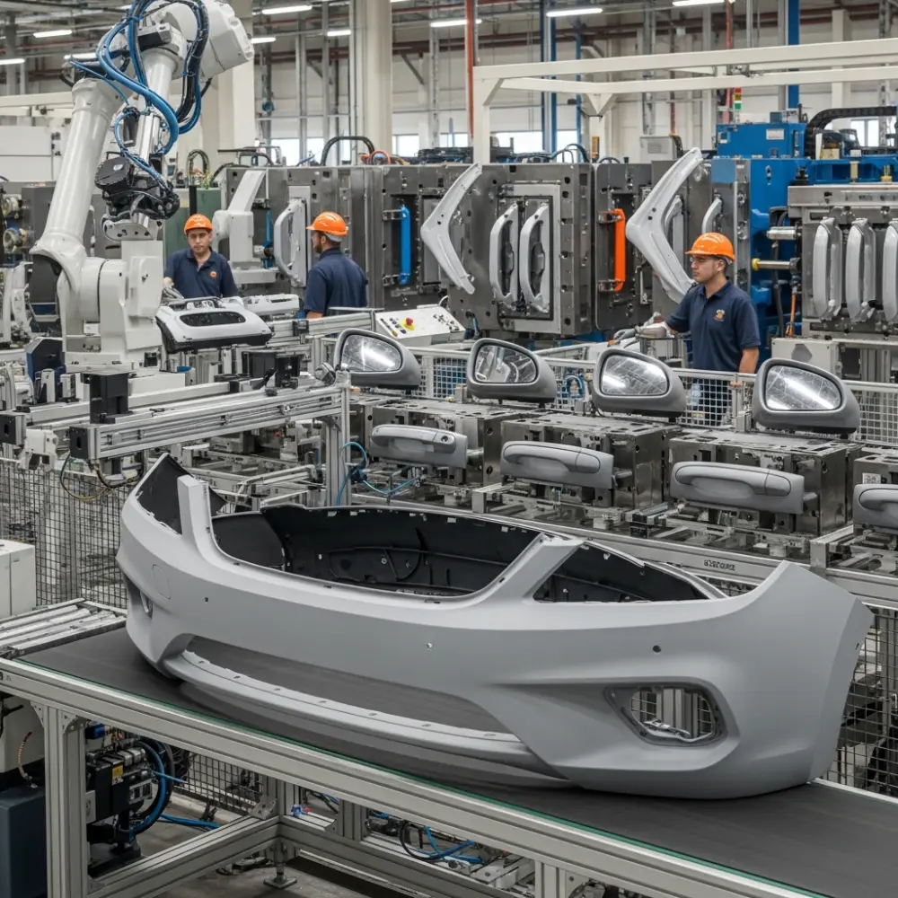 Vehicle parts plastic fabrication
