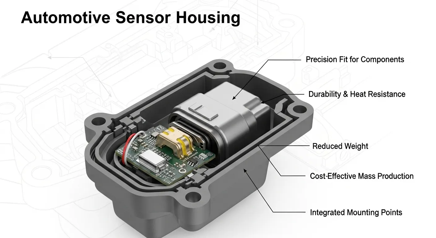 Injection molded sensor housings