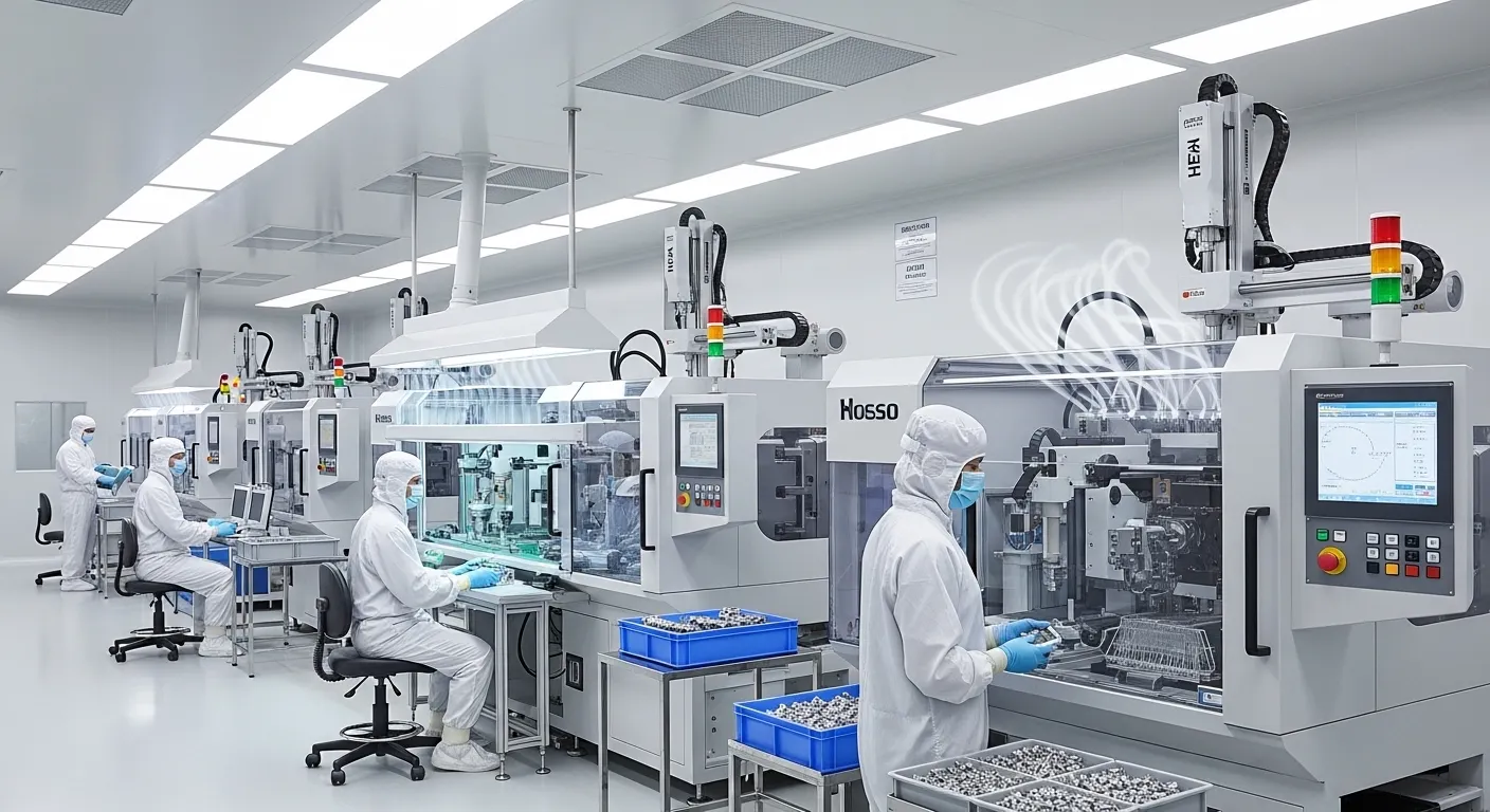 Cleanroom plastic molding