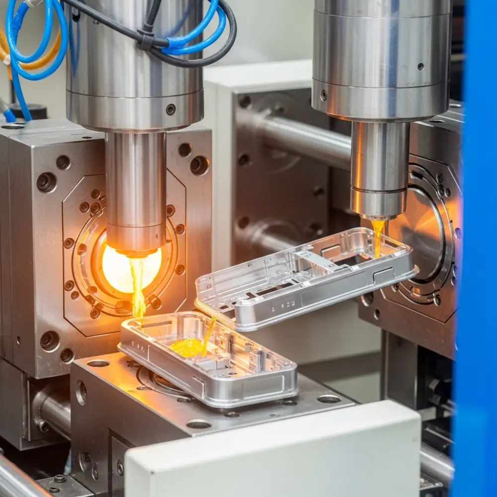 Tech device plastic molding