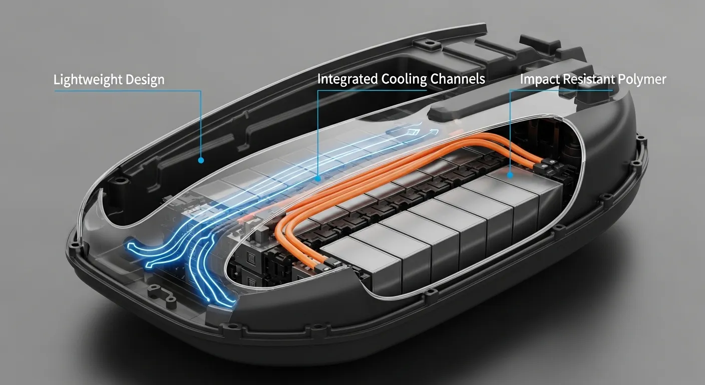 Durable battery housing