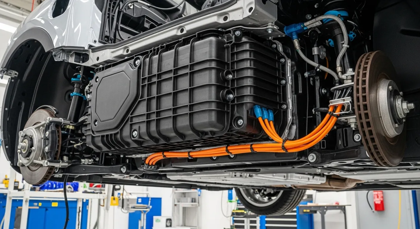 Plastic battery housing