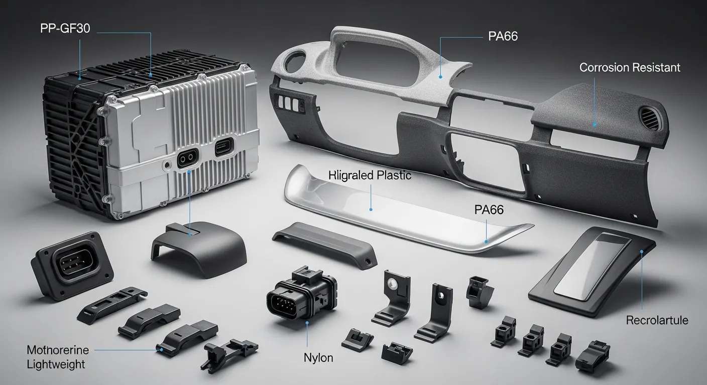 Plastic battery housing