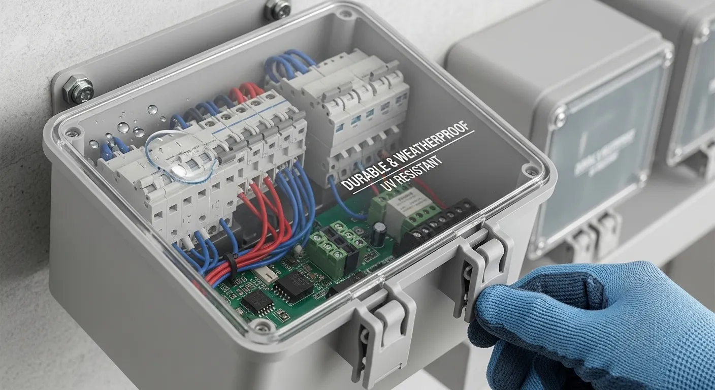 Plastic electrical housings