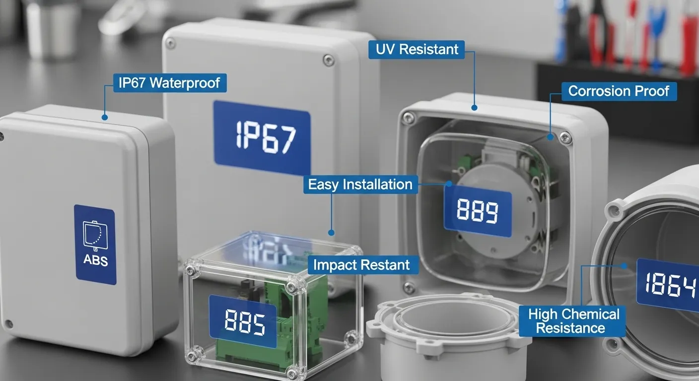 Waterproof plastic boxes