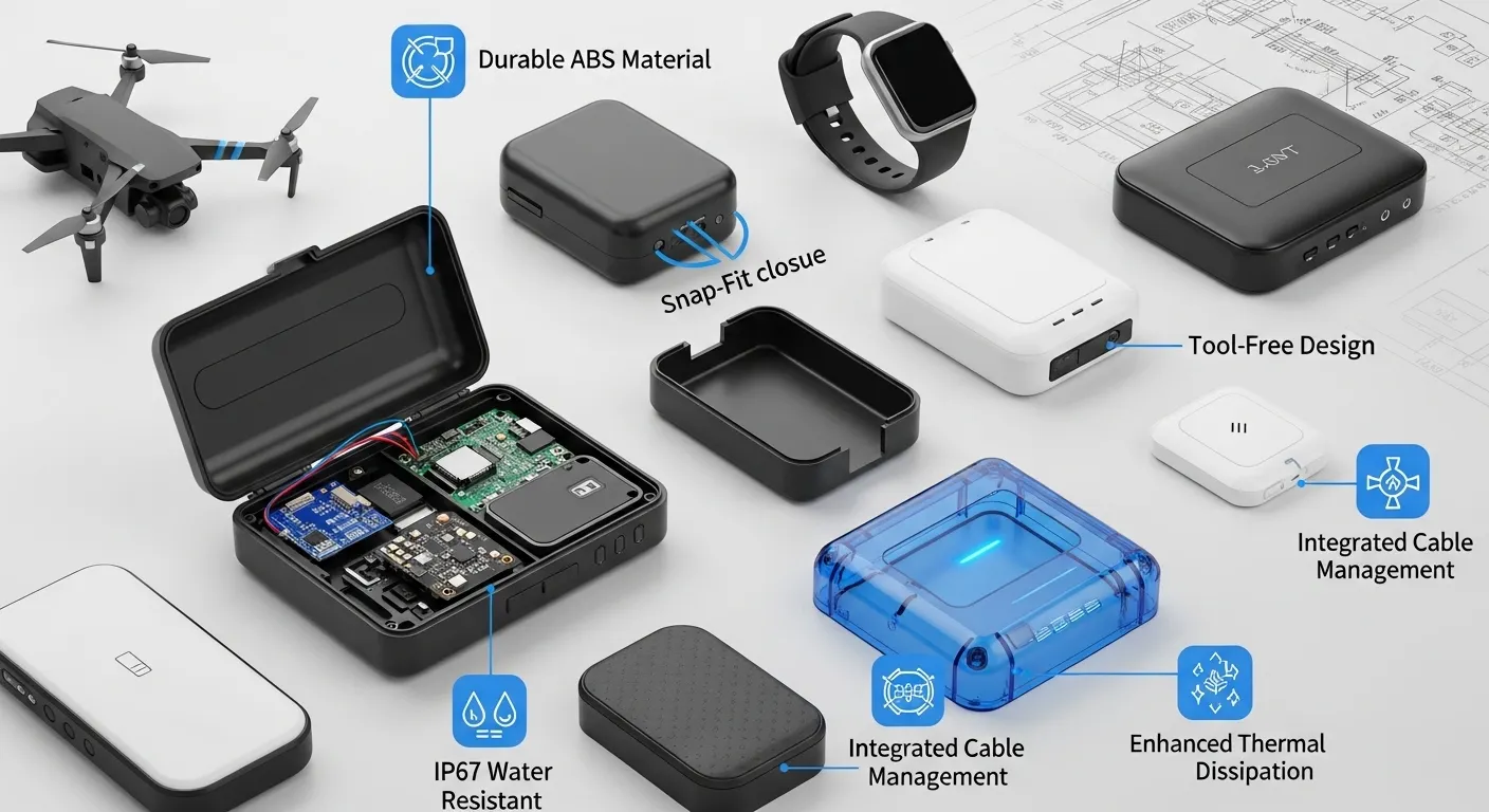 Protective plastic housing