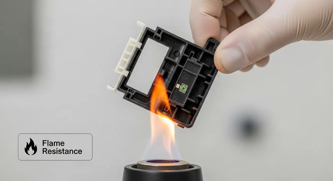 Industrial flame-proof plastics