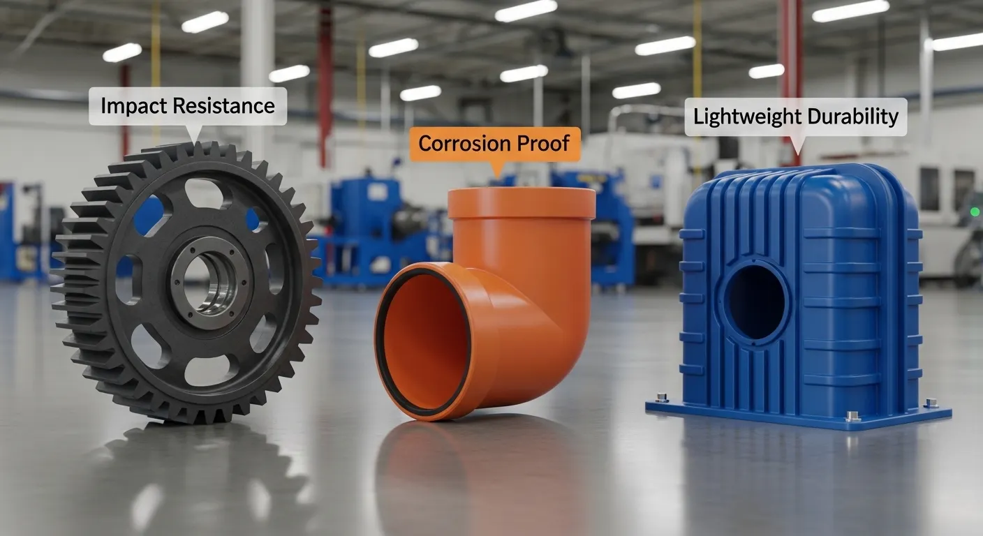 Impact resistant plastic parts