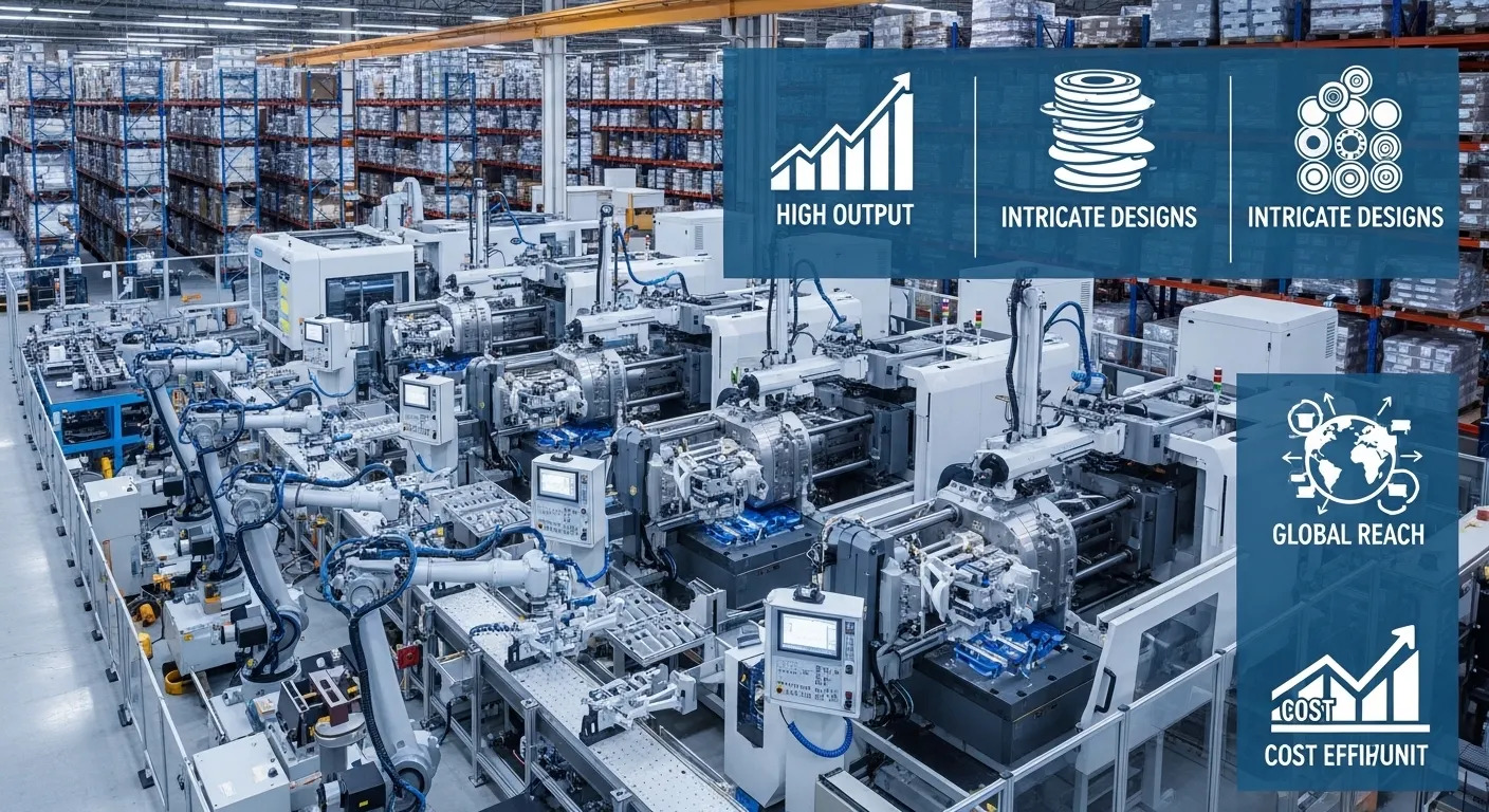 Bulk plastic component production