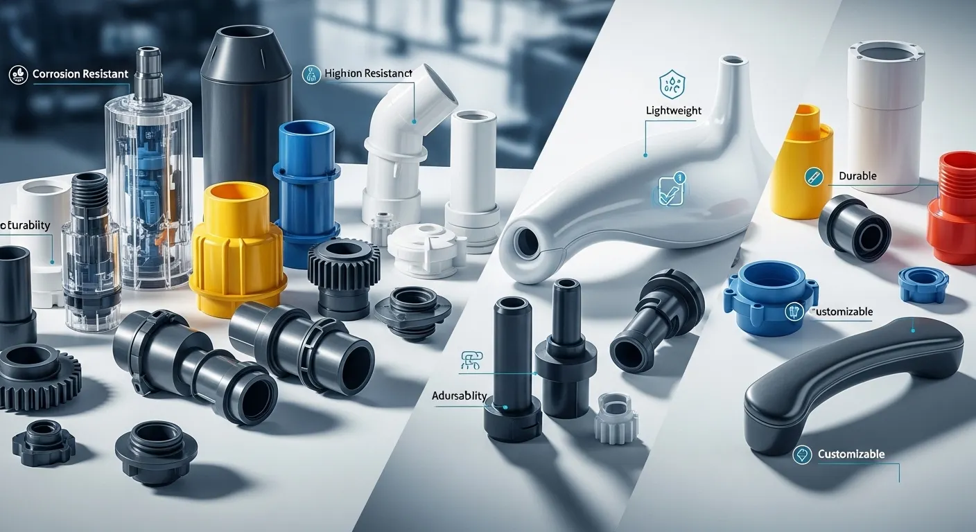 Lightweight industrial plastic parts