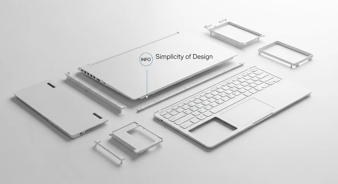 Laptop plastic shell