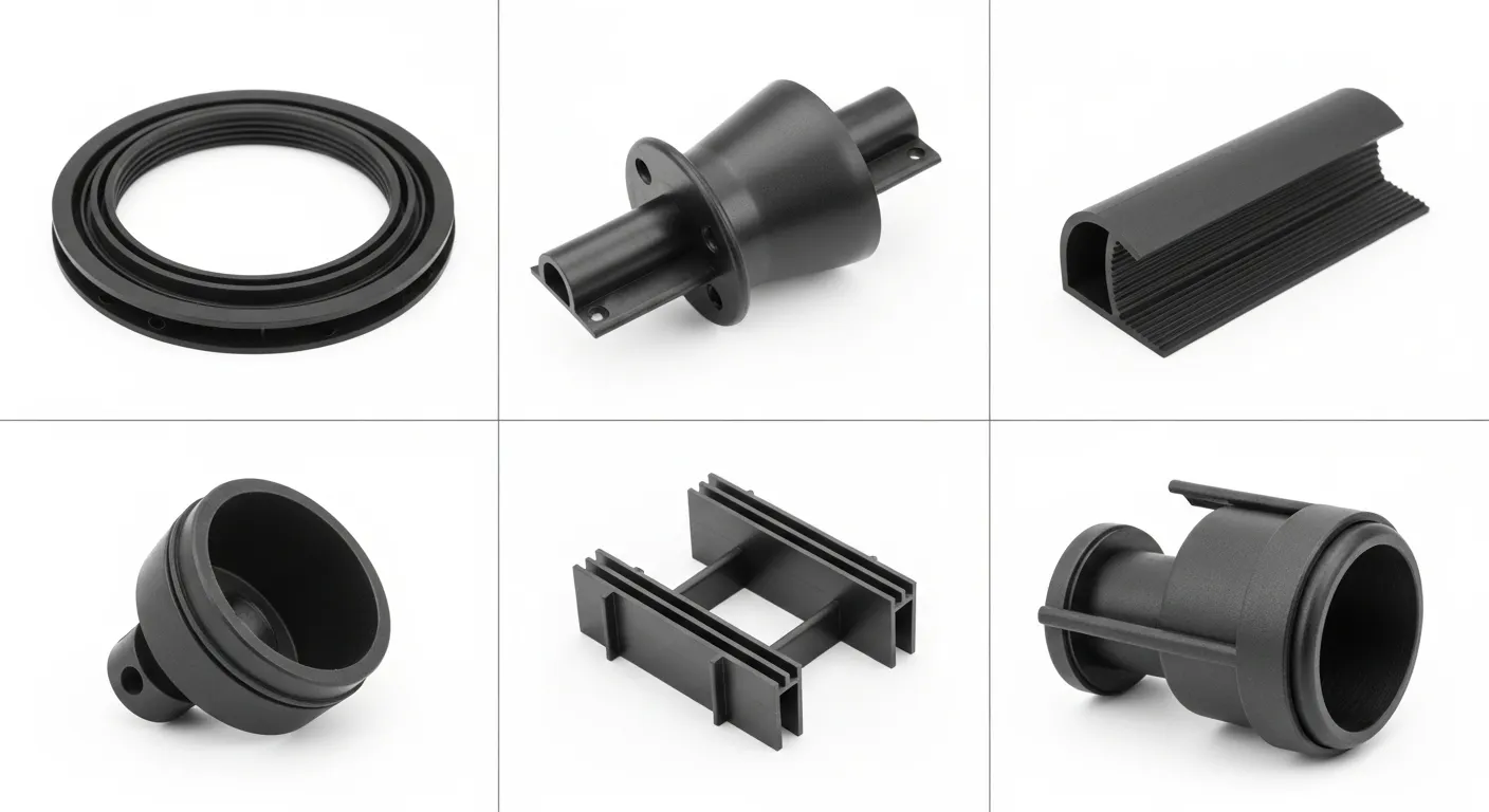 Low mass framework plastics