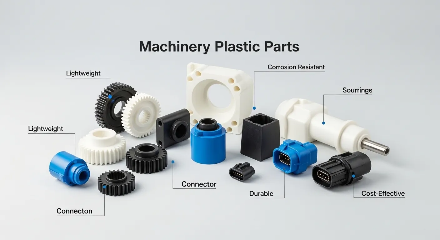 Plastic gears for machinery