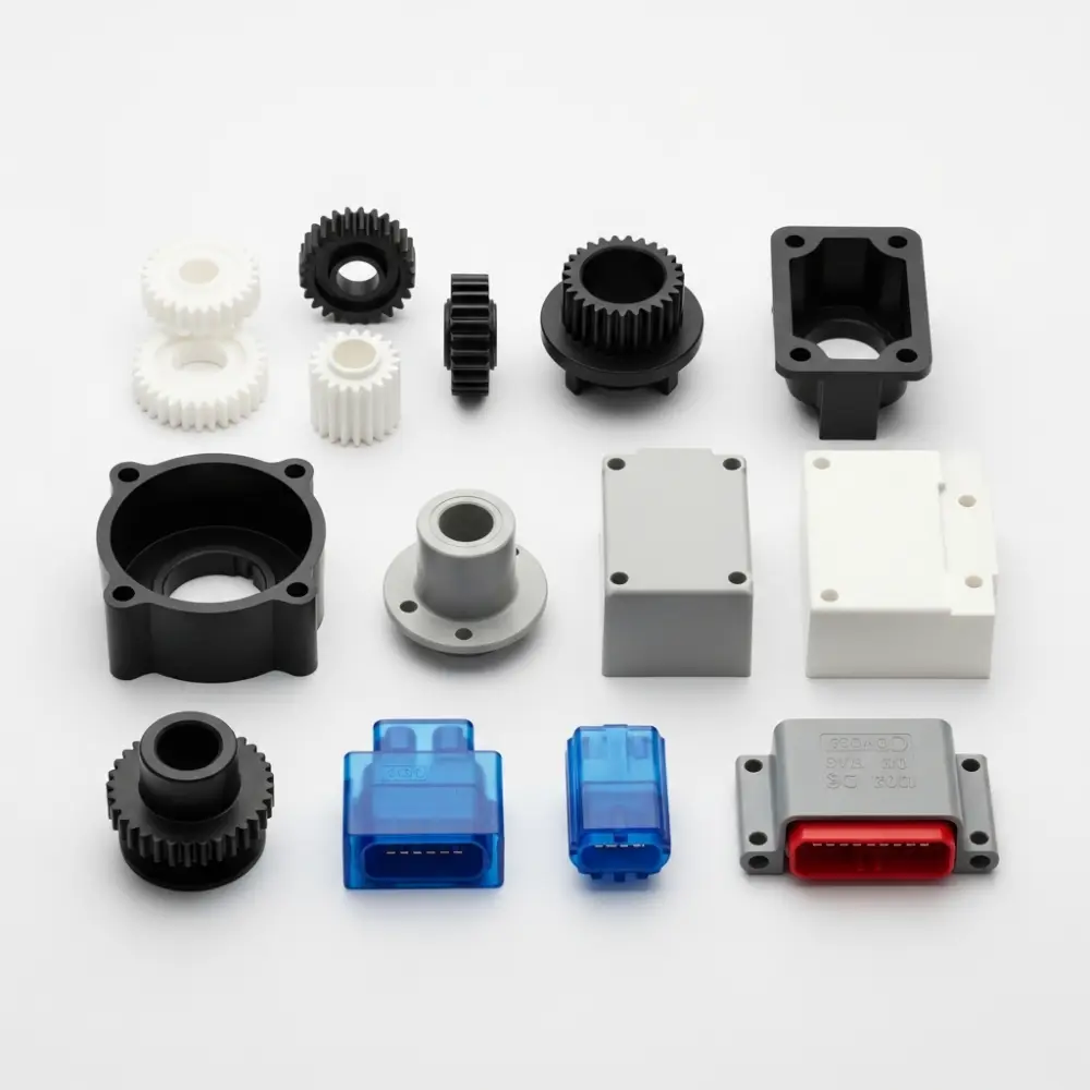 Wear-resistant plastic components