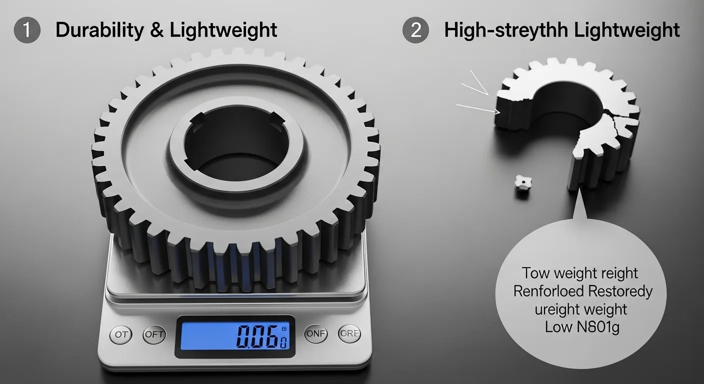 Durable plastic machine parts
