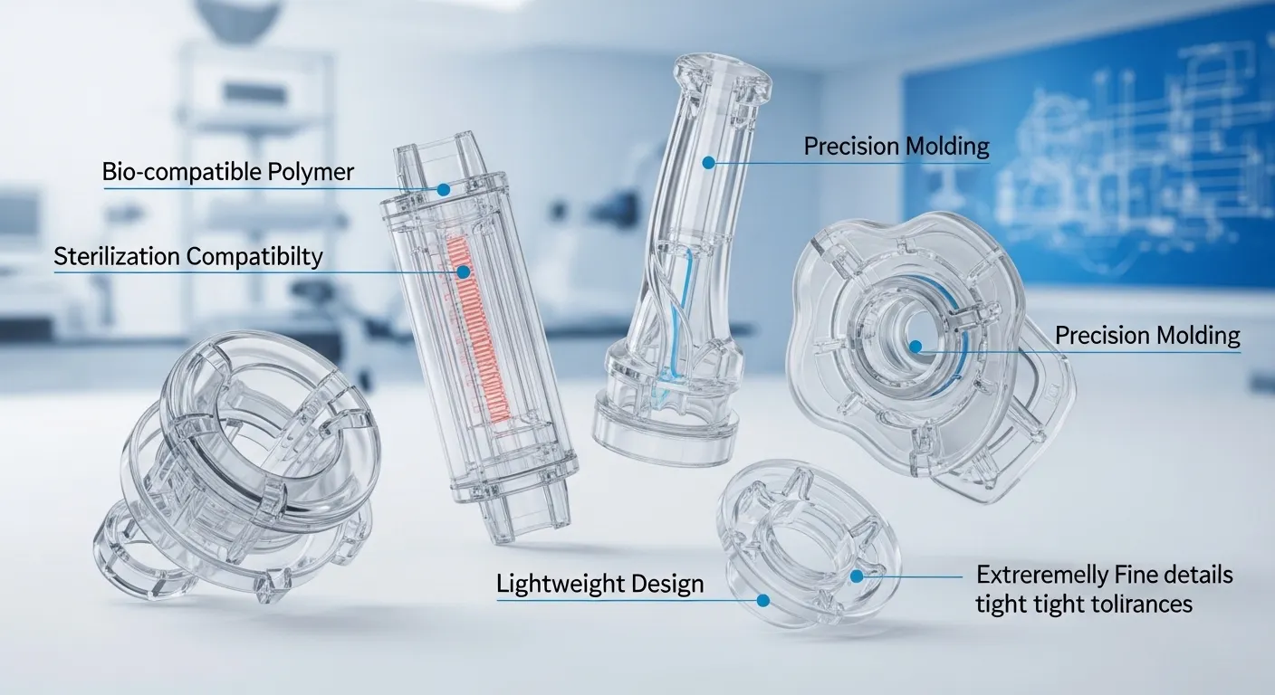 Medical plastic housing