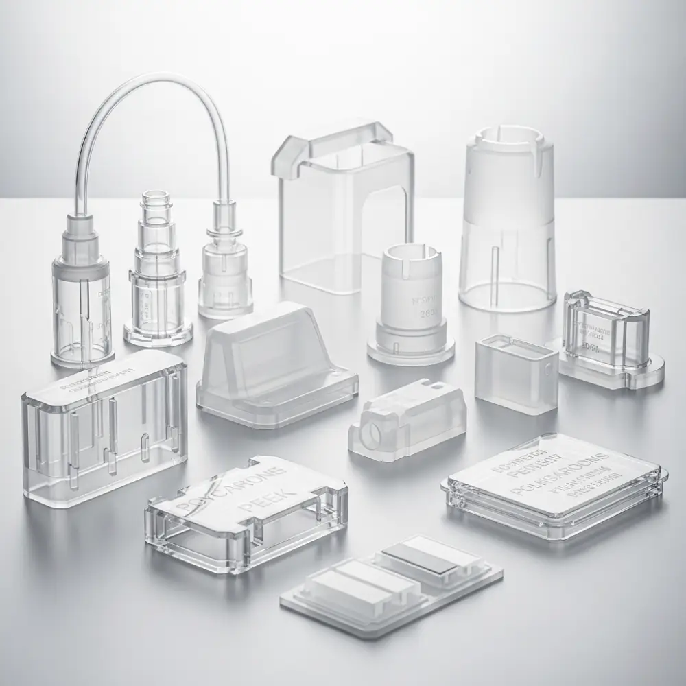 Sterilizable plastic parts for medical use