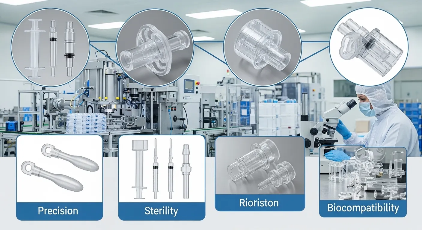 Precision plastic molding for healthcare