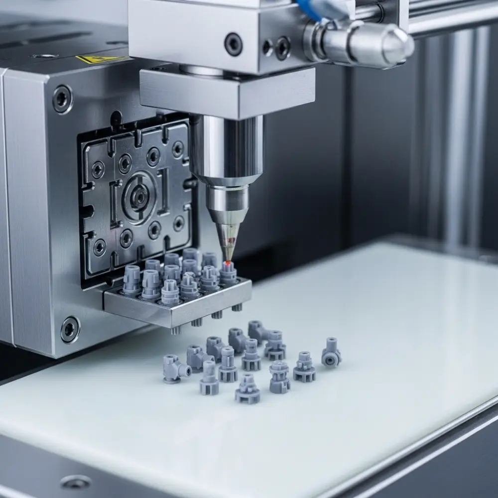 Injection molded micro assemblies