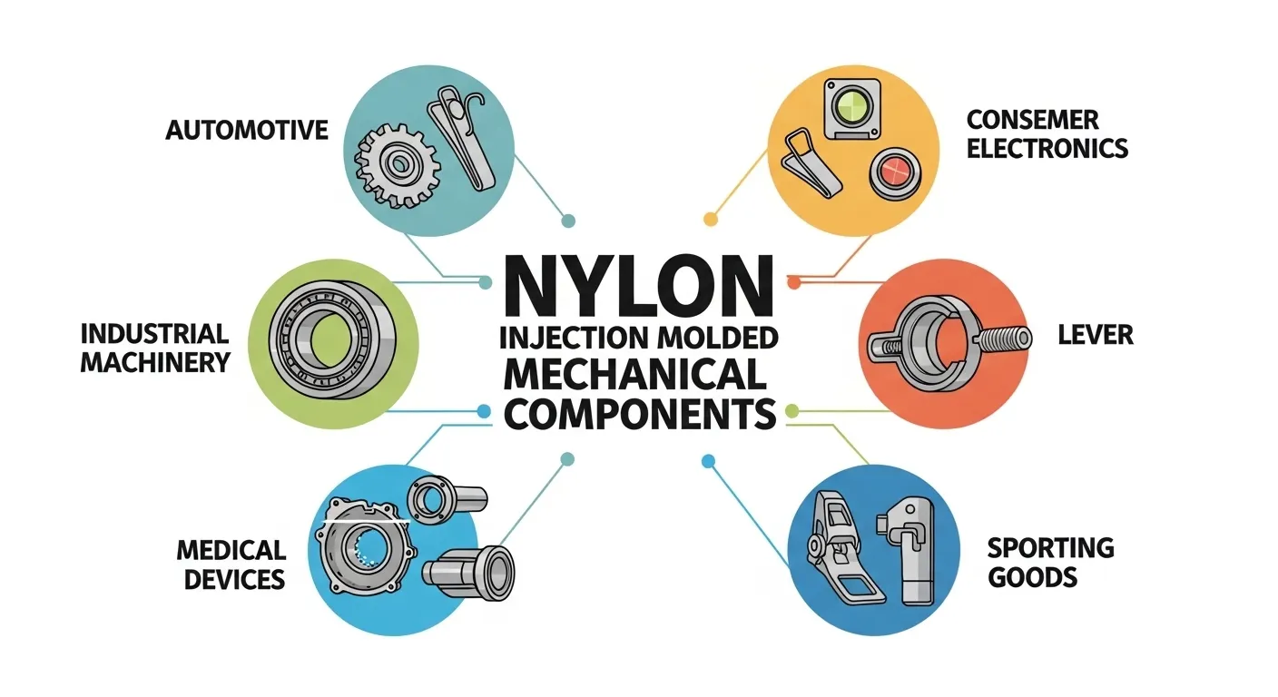 Nylon gears and bushings