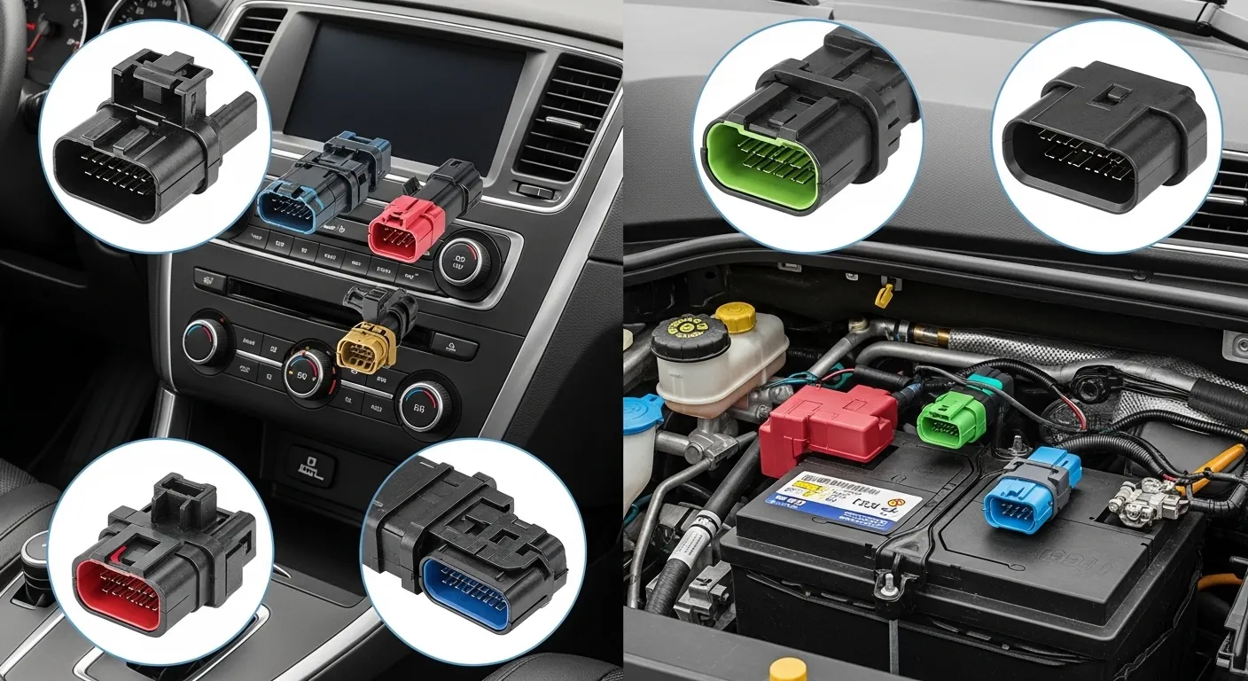 Automotive polymer connectors
