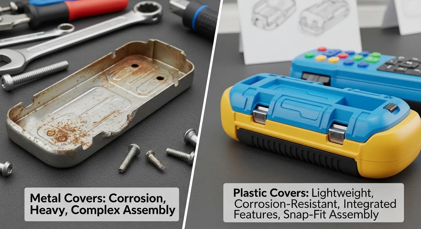 Durable battery cover components