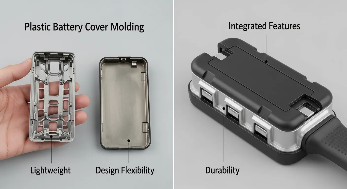 Battery casing plastic parts