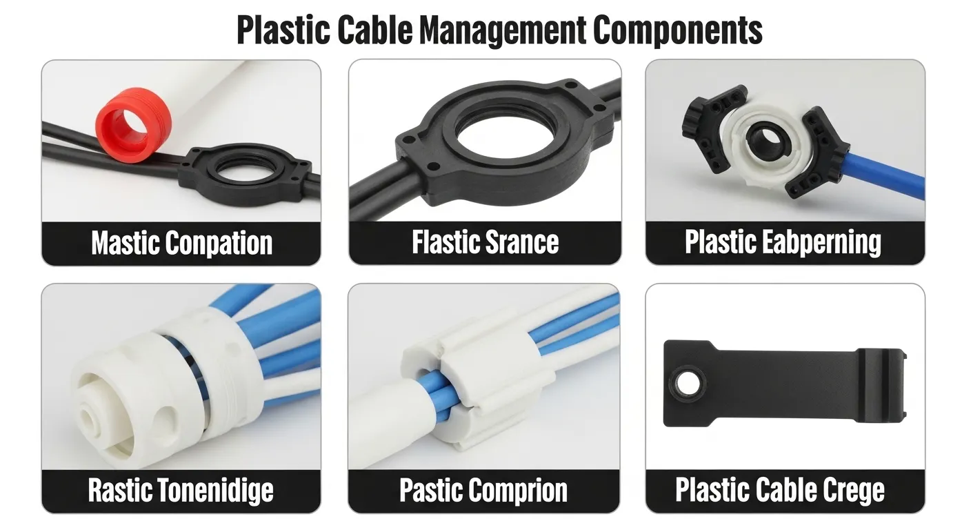 Plastic cable holders