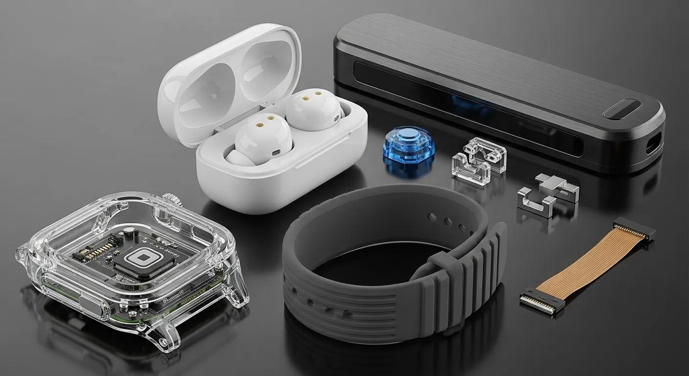Plastic components for smartwatches