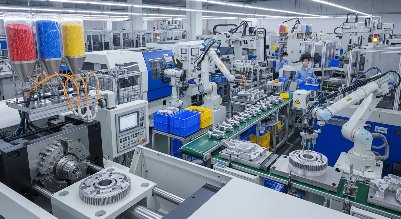 Injection molded mechanical parts