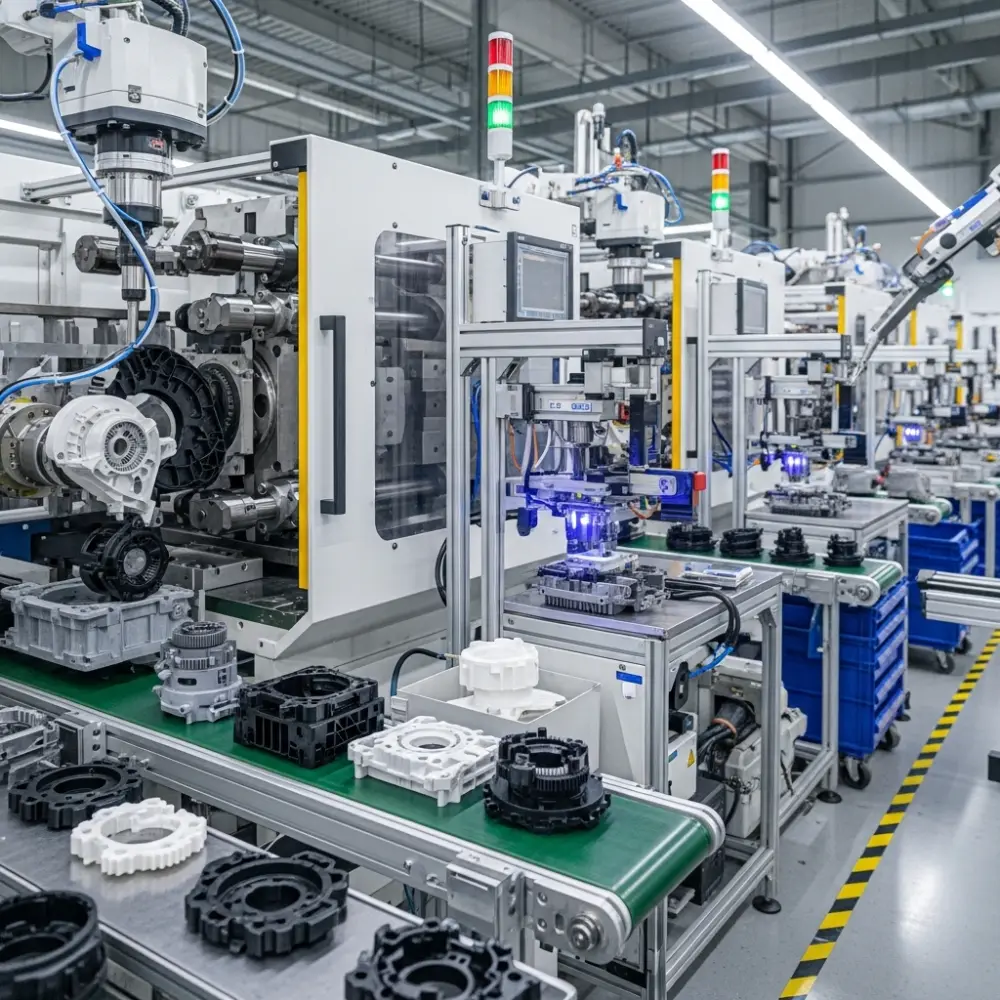 Industrial plastic assemblies