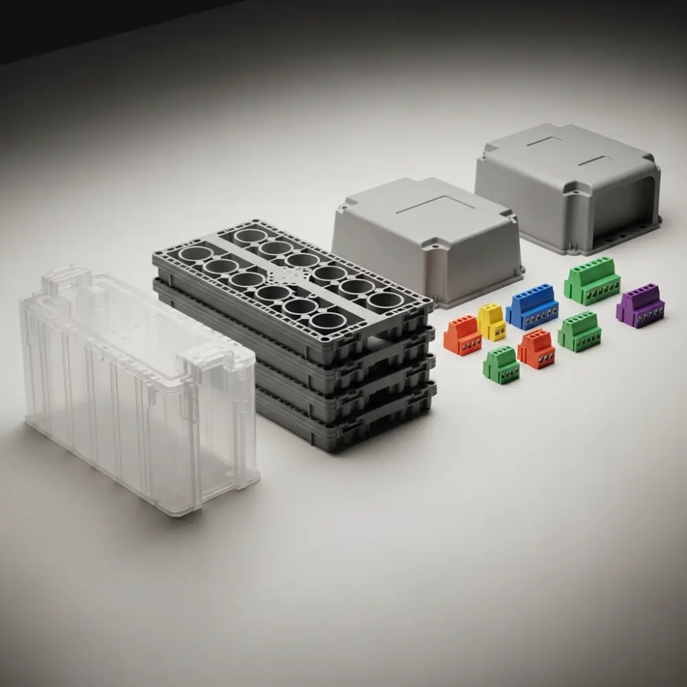 Injection molded energy parts