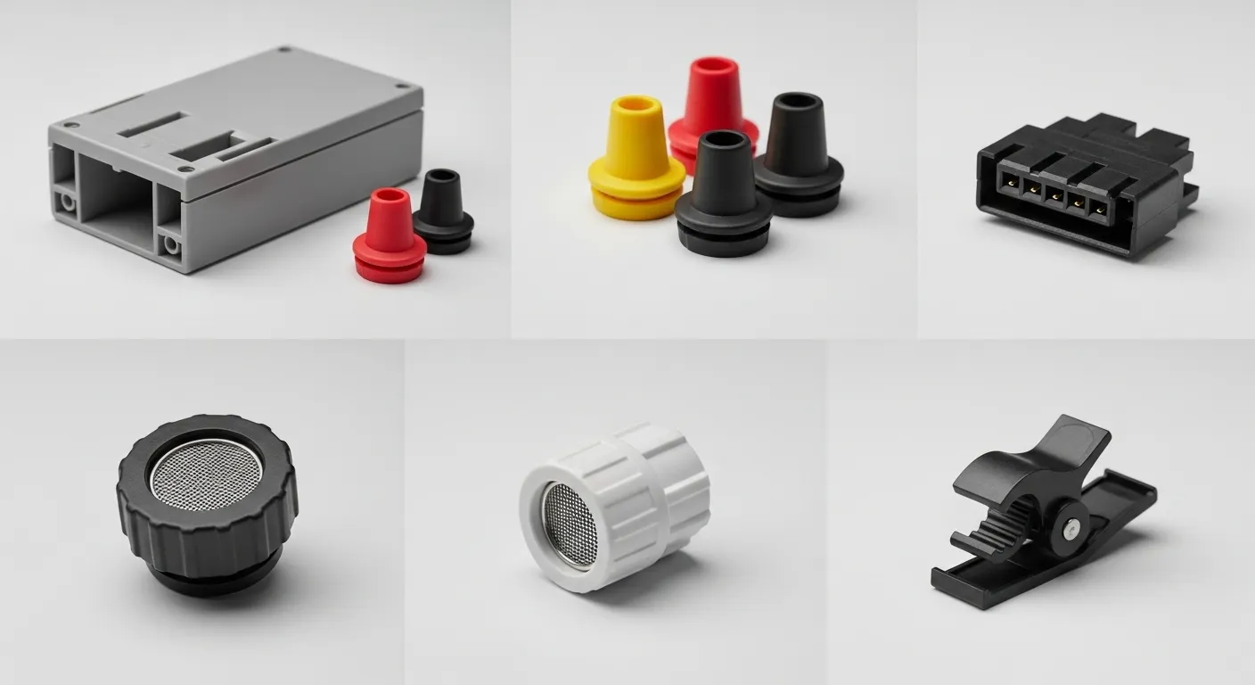 Battery polymer components