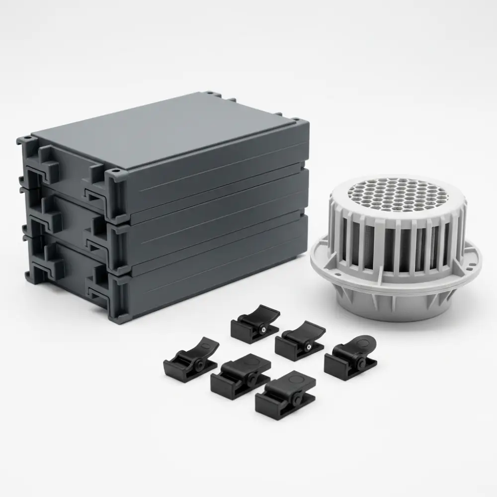 Polymer battery housings