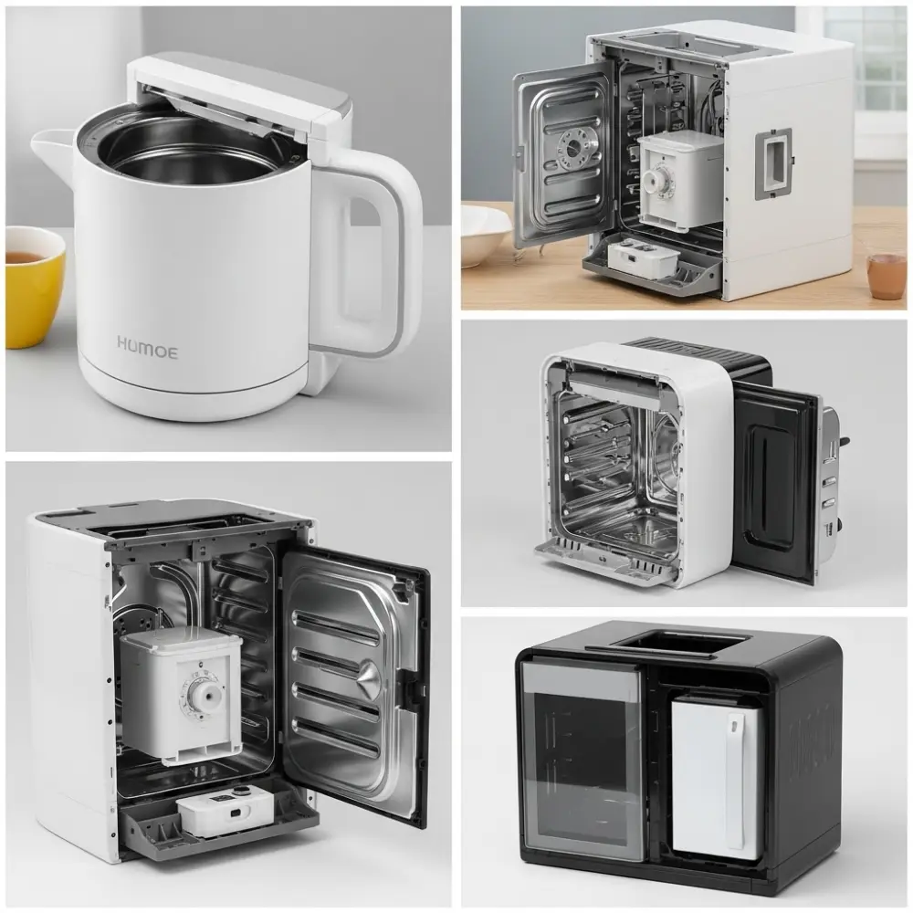 Plastic molding for appliance parts