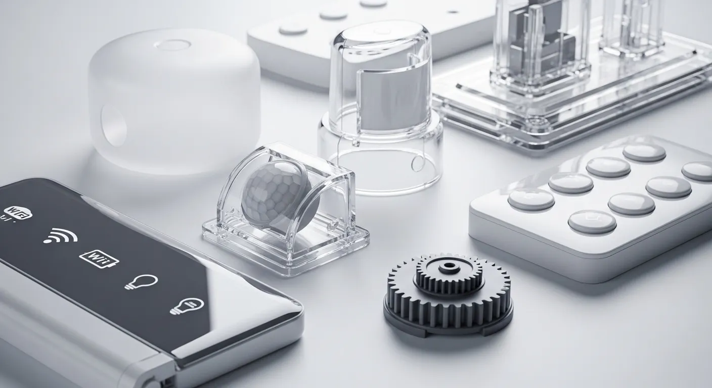 Injection molded smart home parts