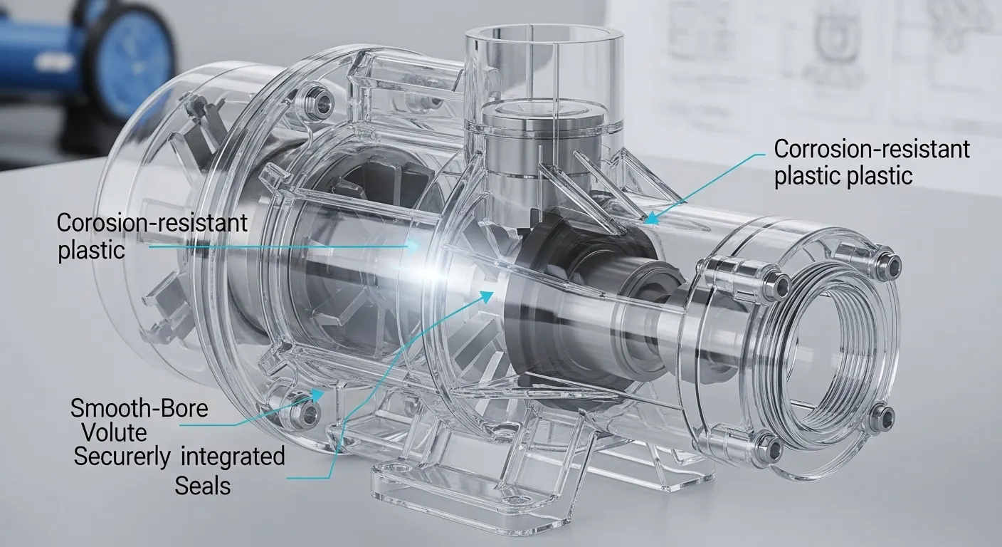 Injection molded pump parts