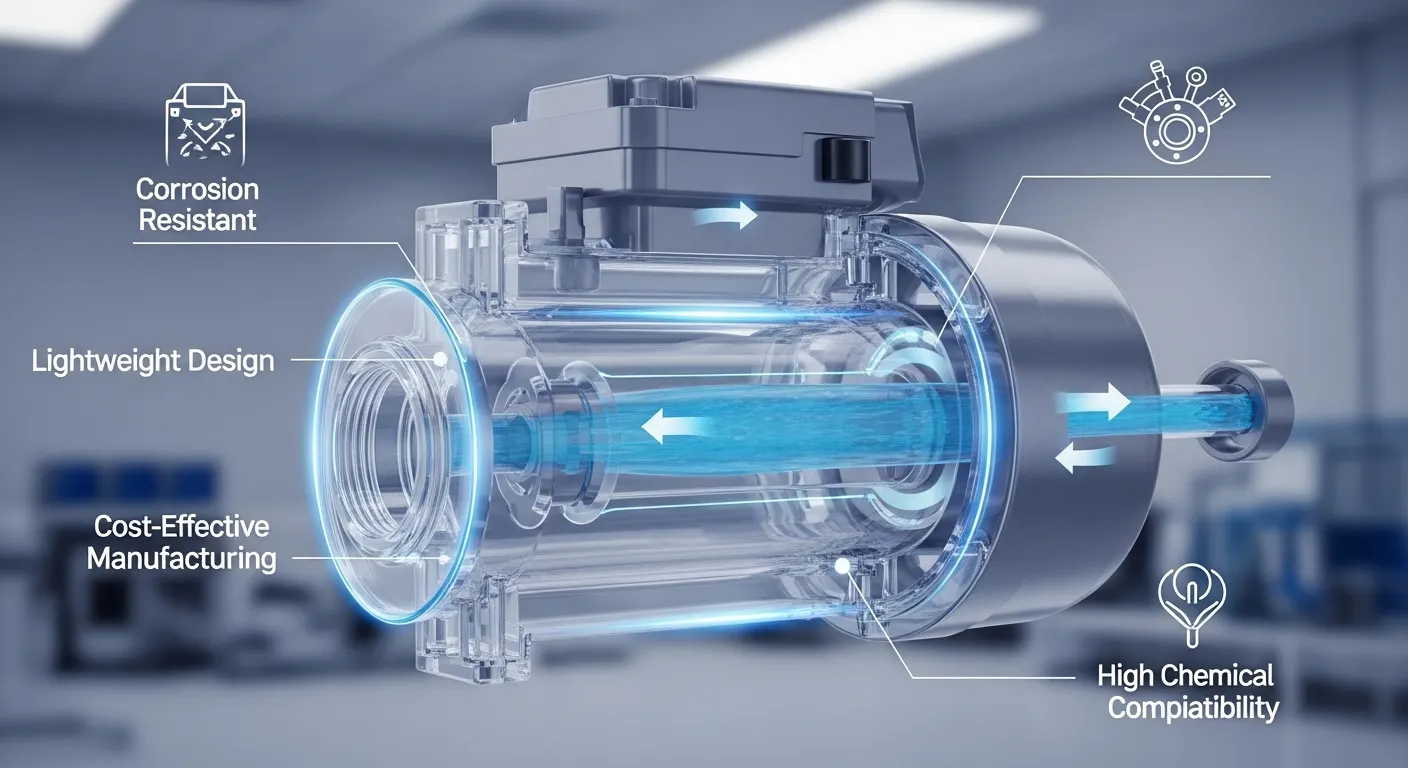 Lightweight pump components