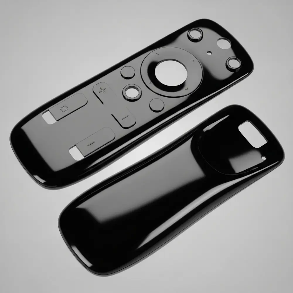 Plastic enclosure for remotes