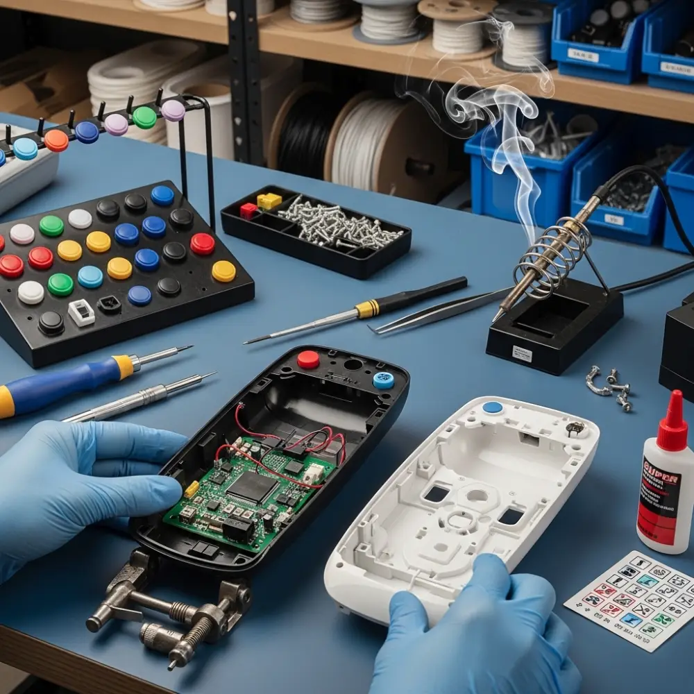 Remote controller plastic housing