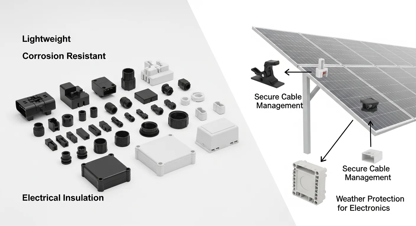 solar energy plastic components